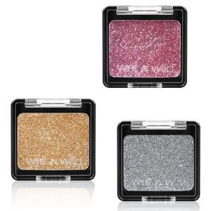 🔥5/$25🔥LOT OF 3! Wet n Wild ColorIcon Glitter Shadows: Spiked/ Brass/ Groupie